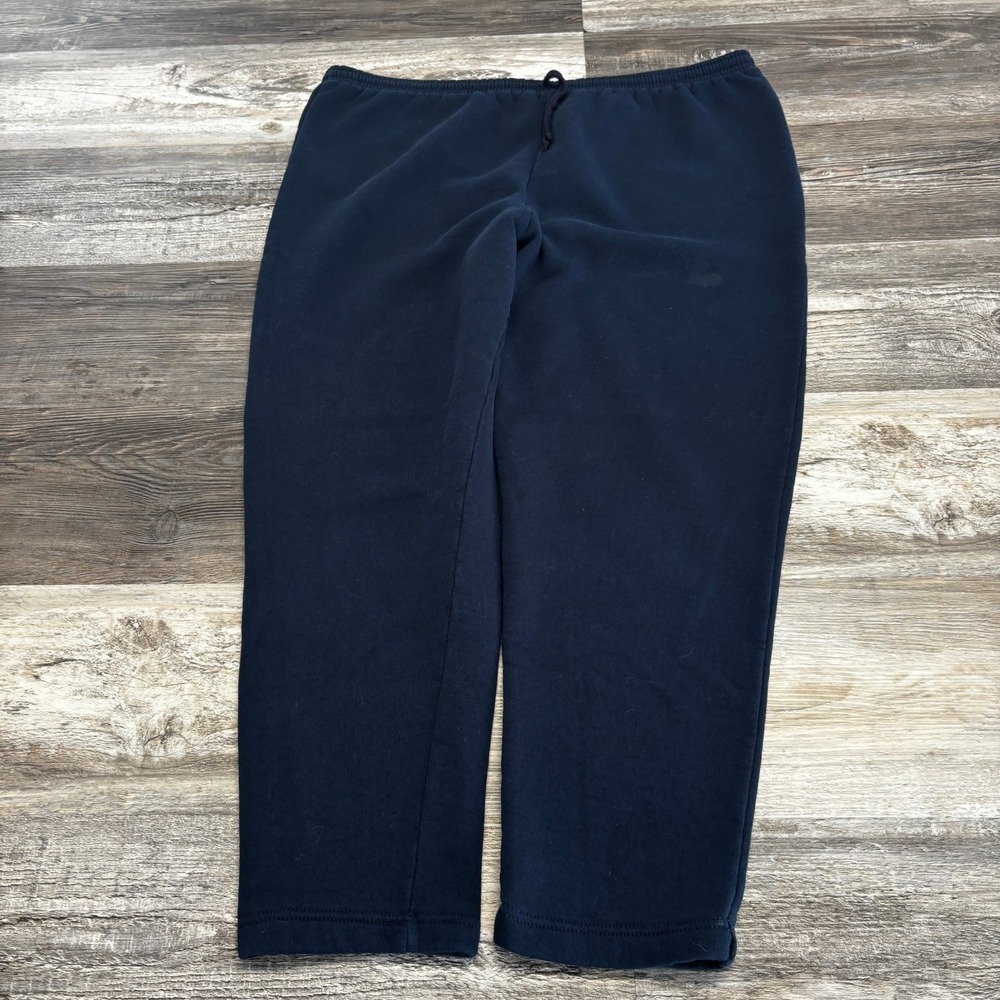 Vintage Fruit of The Loom Blue Mens XL Pull On Tapered Sweatpants Joggers 90s‎